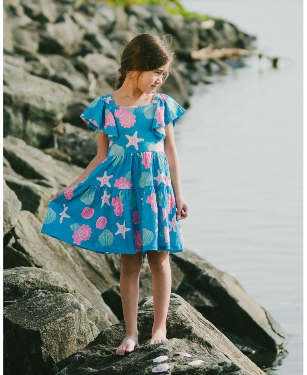 Deux par Big Girls Crinkle Jersey Dress