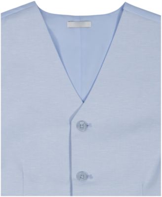 Boys' 8-20 Tri-Blend Button Front Suit Vest