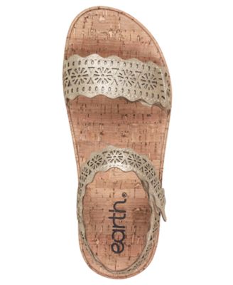 Women's Slatal Leather Platform Footbed Sandals