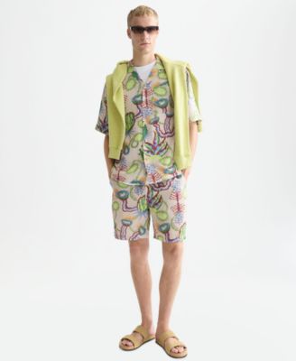 Men's Printed Regular-Fit Bermuda Shorts