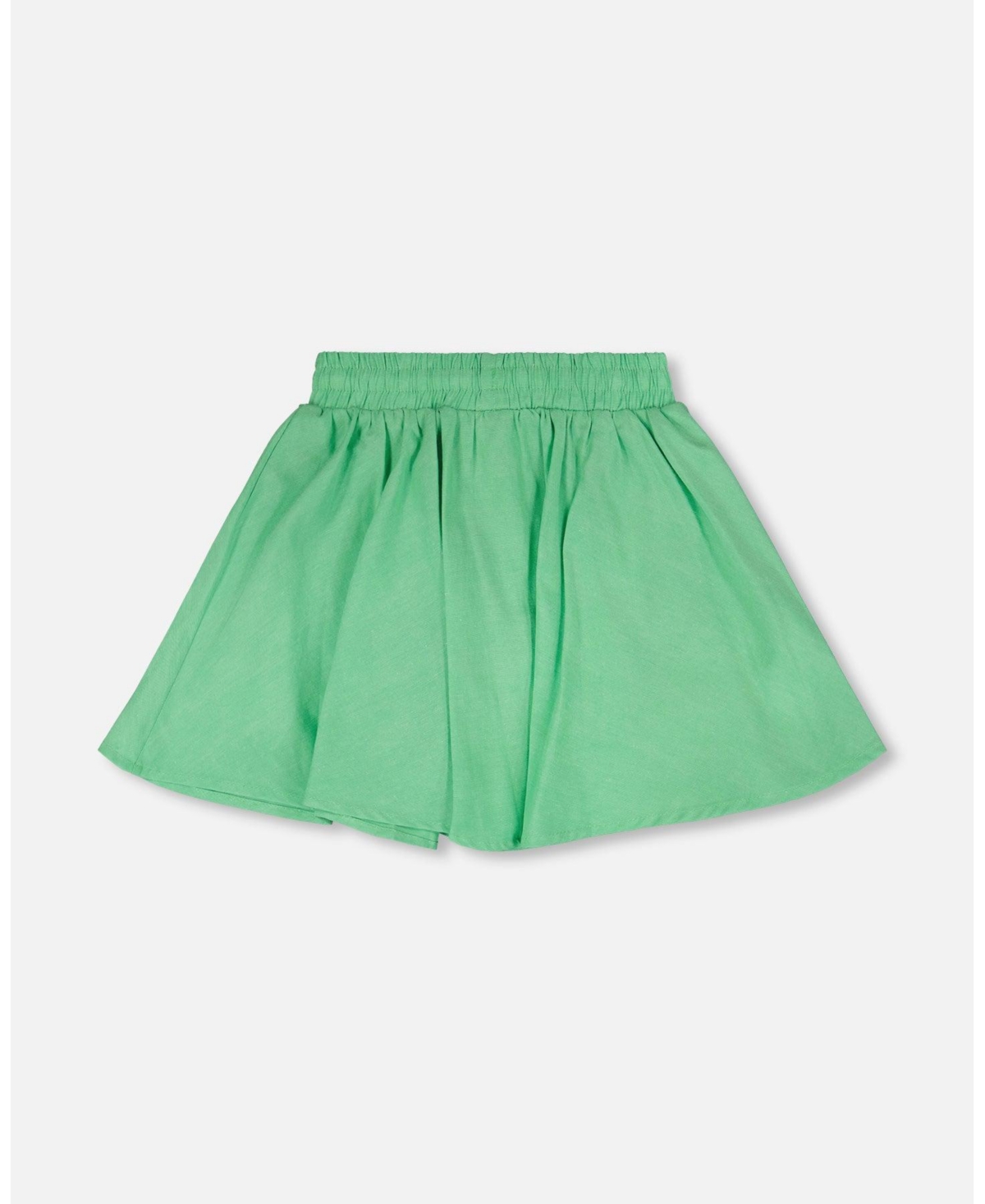 Deux par Toddler Girls Cotton Skort with Embroidery Green - Toddler|Child