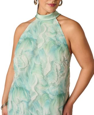 Plus Size Soutache Embroidered Short Dress