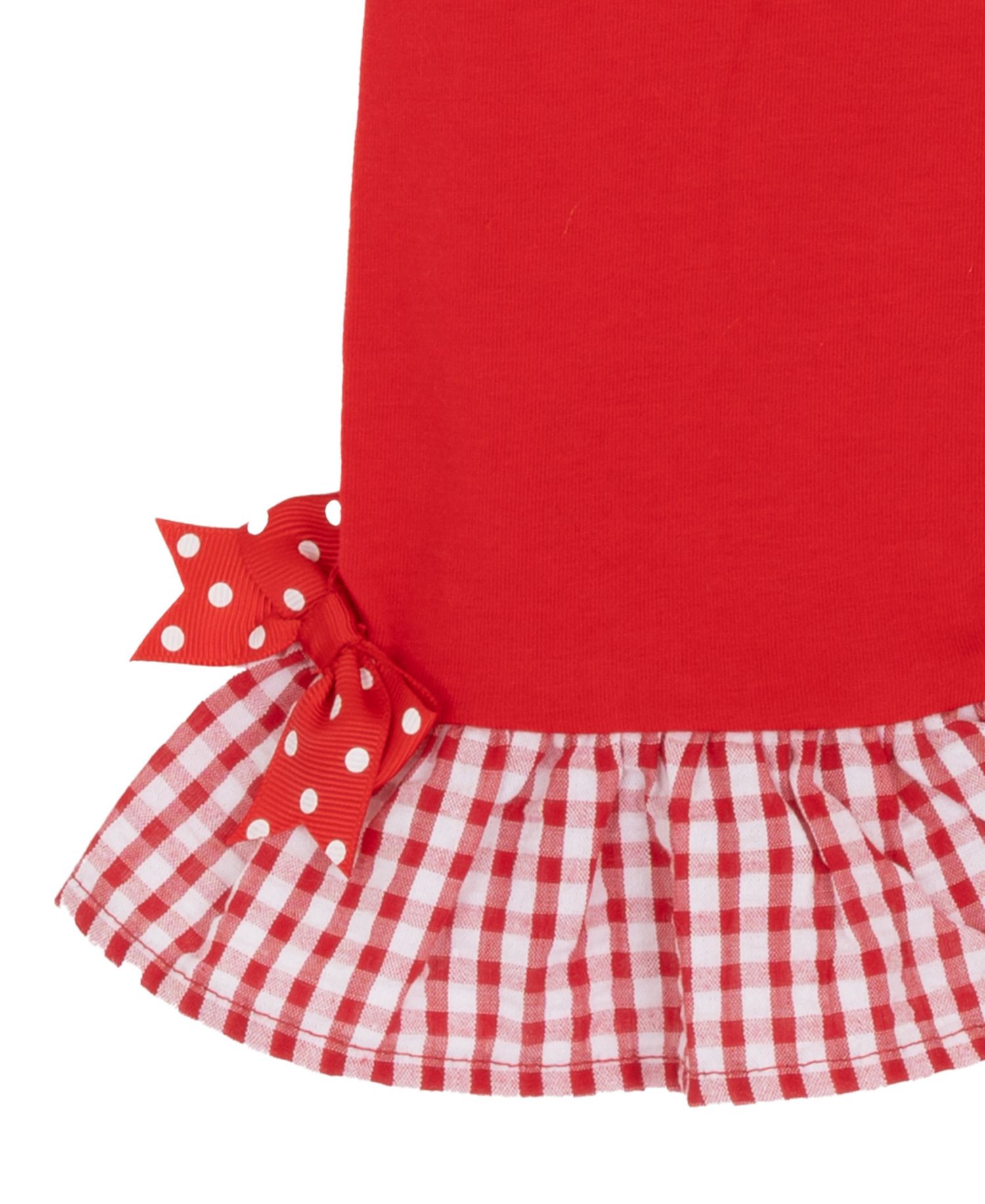 Baby Girls' Strawberry Seersucker Square Neck Top and Capri Leggings, 2-Piece Set