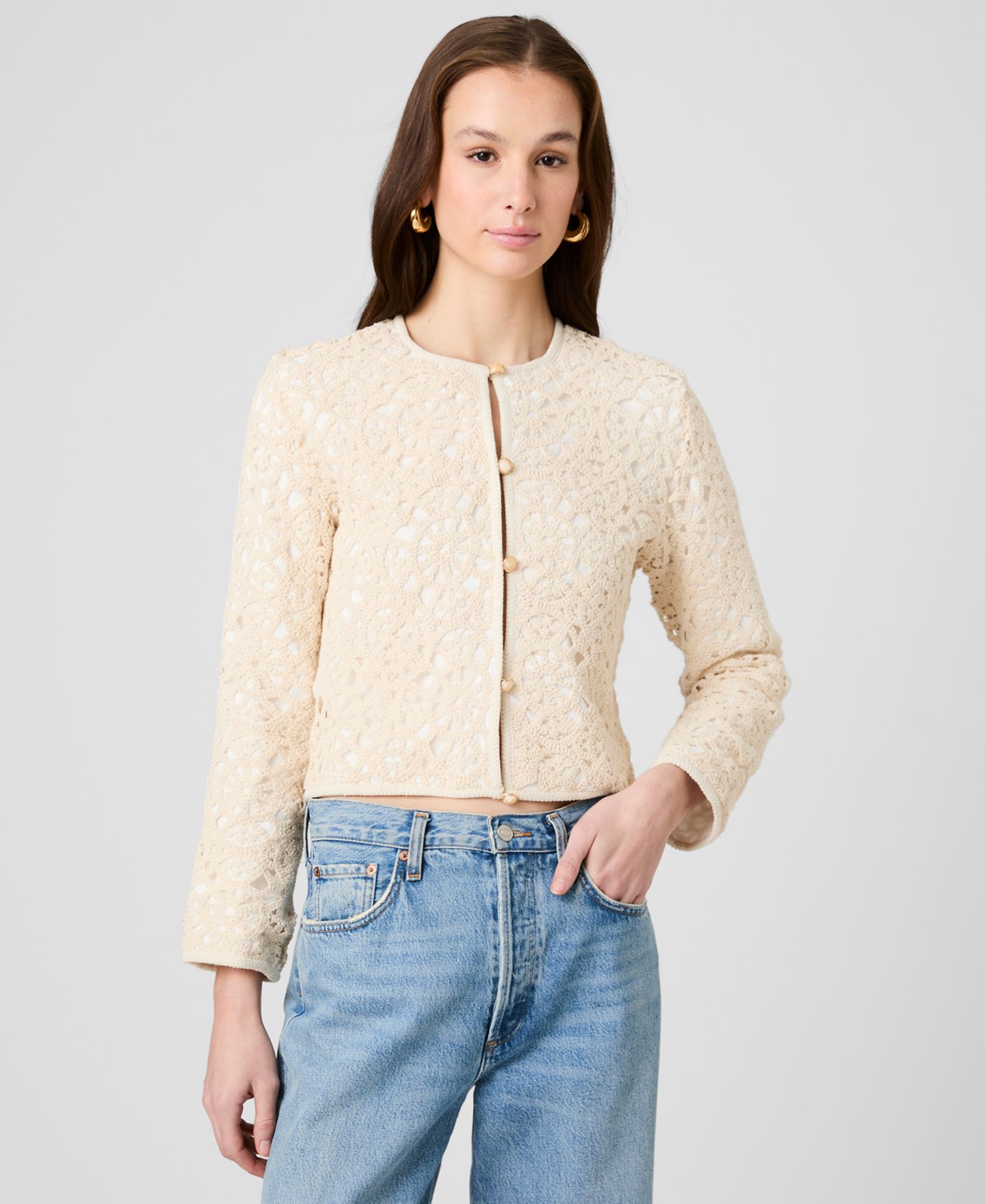 Женская куртка French Connection Textured Slim Fit, цвет: Белый — фото 1