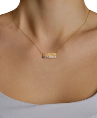 Chocolate Ombr&eacute; Diamond (.76 ct. t.w.) Pendant Necklace in 14k Honey Gold