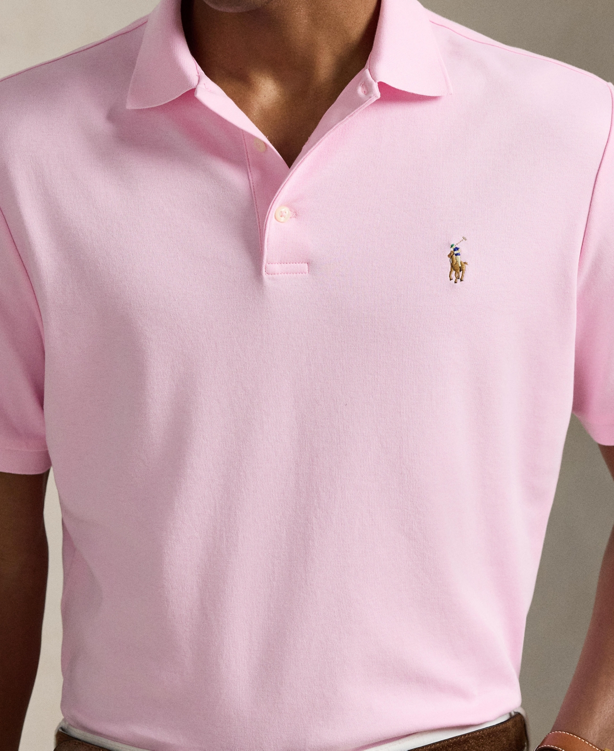 Men's Slim-Fit Soft Cotton Polo Shirt