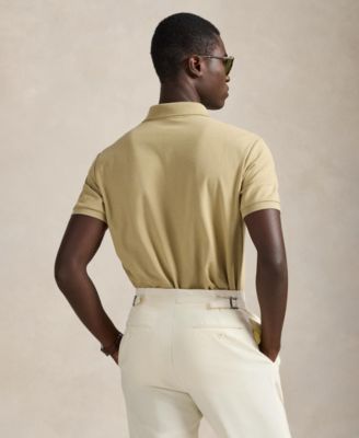 Men's Slim-Fit Honeycomb Mesh Polo Shirt