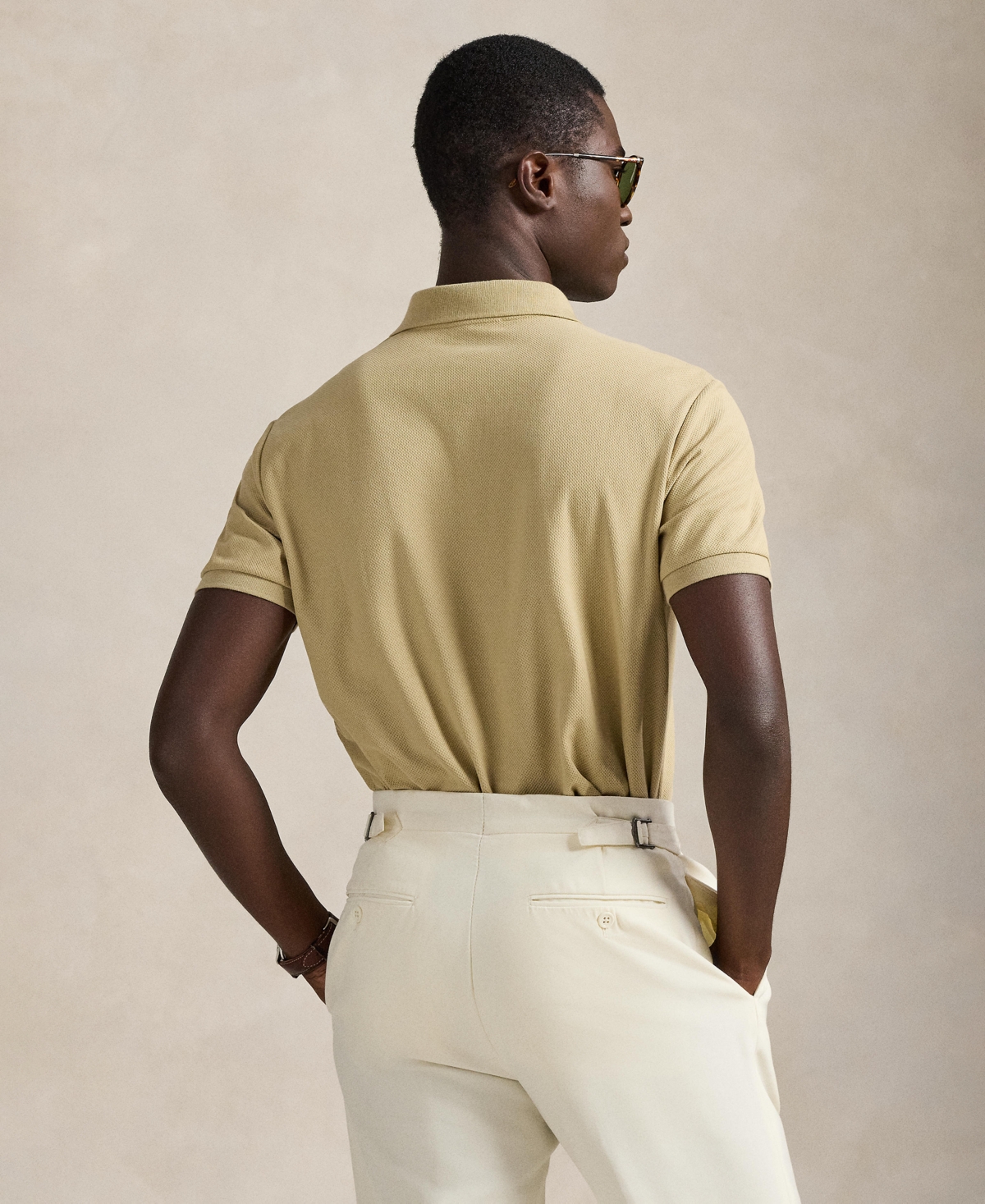 Polo Ralph Lauren Men's Slim-Fit Honeycomb Mesh Polo Shirt