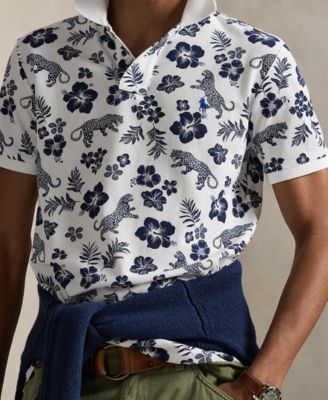 Men's Classic-Fit Tropical Floral Polo Shirt