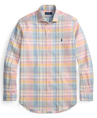 Men's Classic-Fit Plaid Pattern Shirt