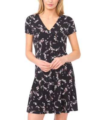 Women's Princess Seam V-Neck Knit Dress