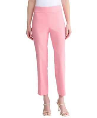Women's Straight-Leg Pull-On Ankle Pants