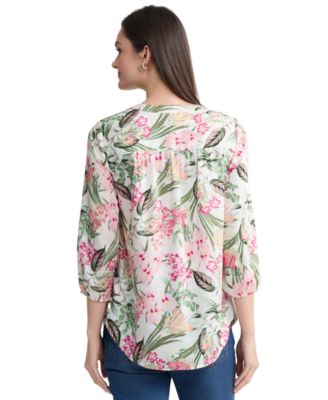 Women's Printed Satin Twill Tunic