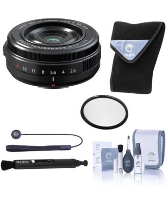 XF 27mm f/2.8 R WR Lens,  Bundle with 39mm UV Protector Glass Filter, Lens Cap Tether, Lens Pen Lens Cleaner, Lens Wrap, Cleaning Kit