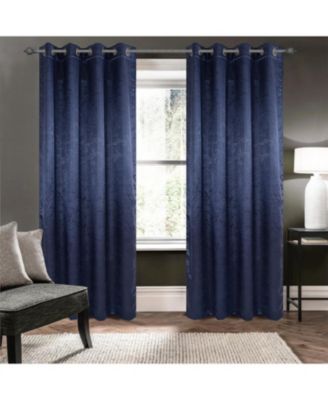 100% Polyester 190 GSM Eloise Reversible Blackout Grommet Curtain Panel