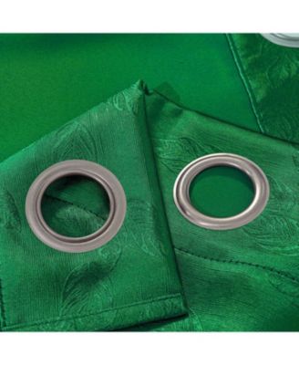 100% Polyester 190 GSM Eloise Reversible Blackout Grommet Curtain Panel