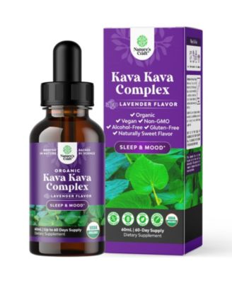 Organic Kava Kava Complex | Mood Support Supplement, Calming High Concentration Extract with Chamomile & Lavender Flavor | 60ml