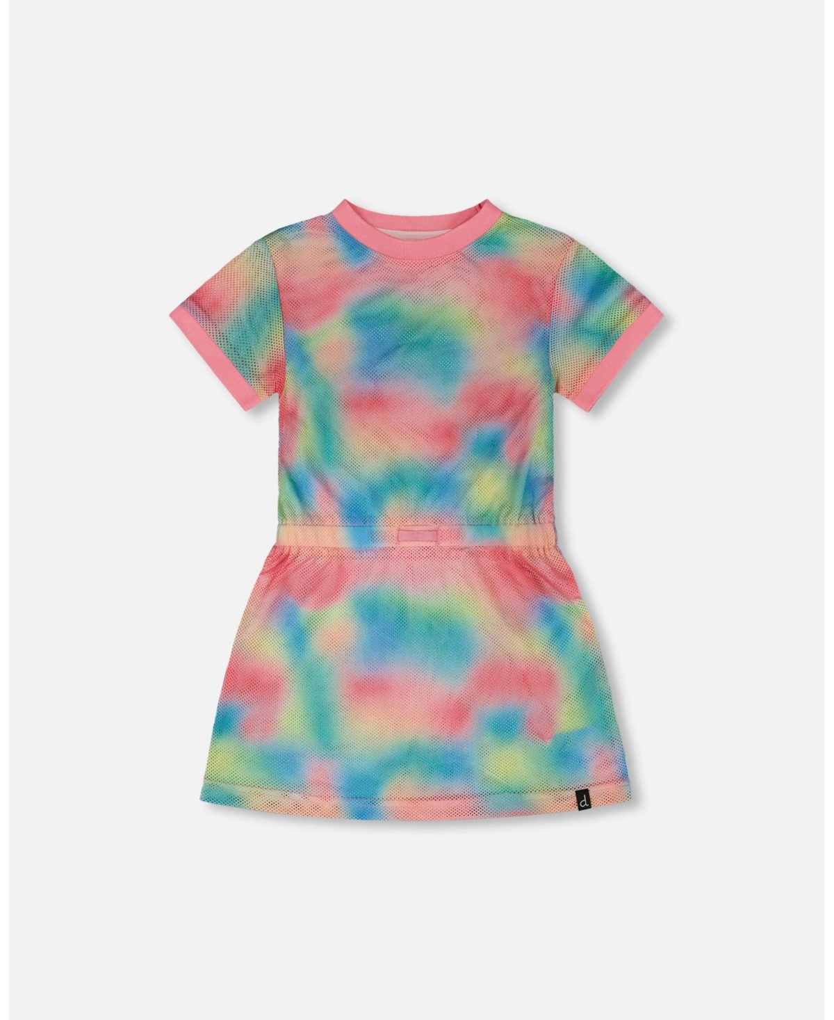 Deux par Girl Mesh Beach Dress Multicolor