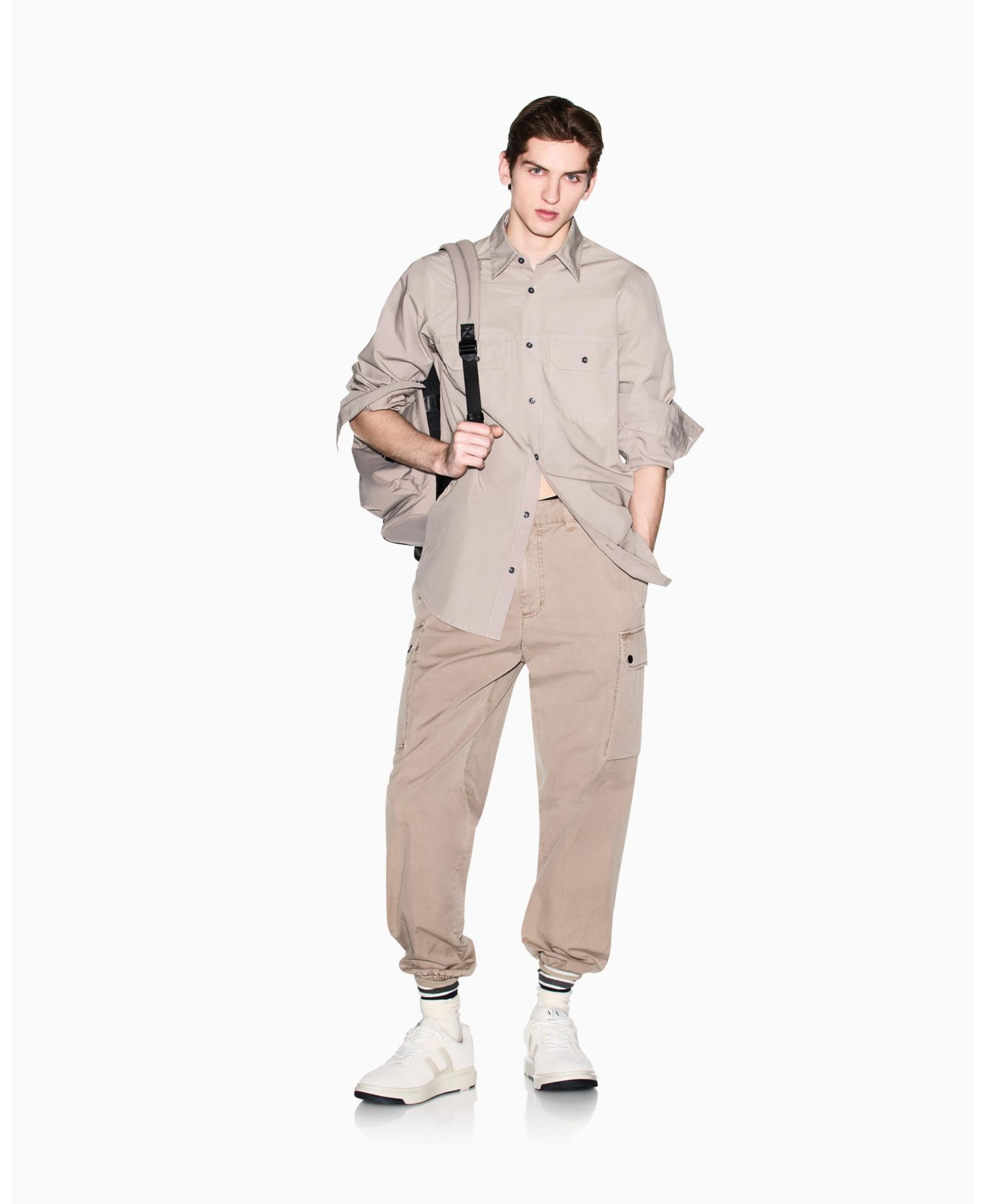 Men's Long Sleeve Ripstop Pocket Shirt