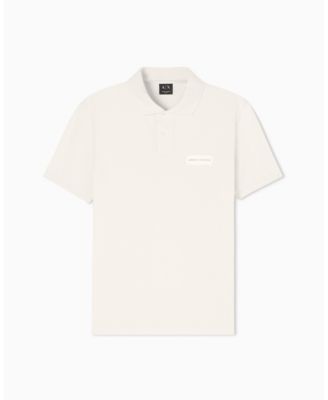 Men's White Edition Short Sleeve Pique Polo Shirt