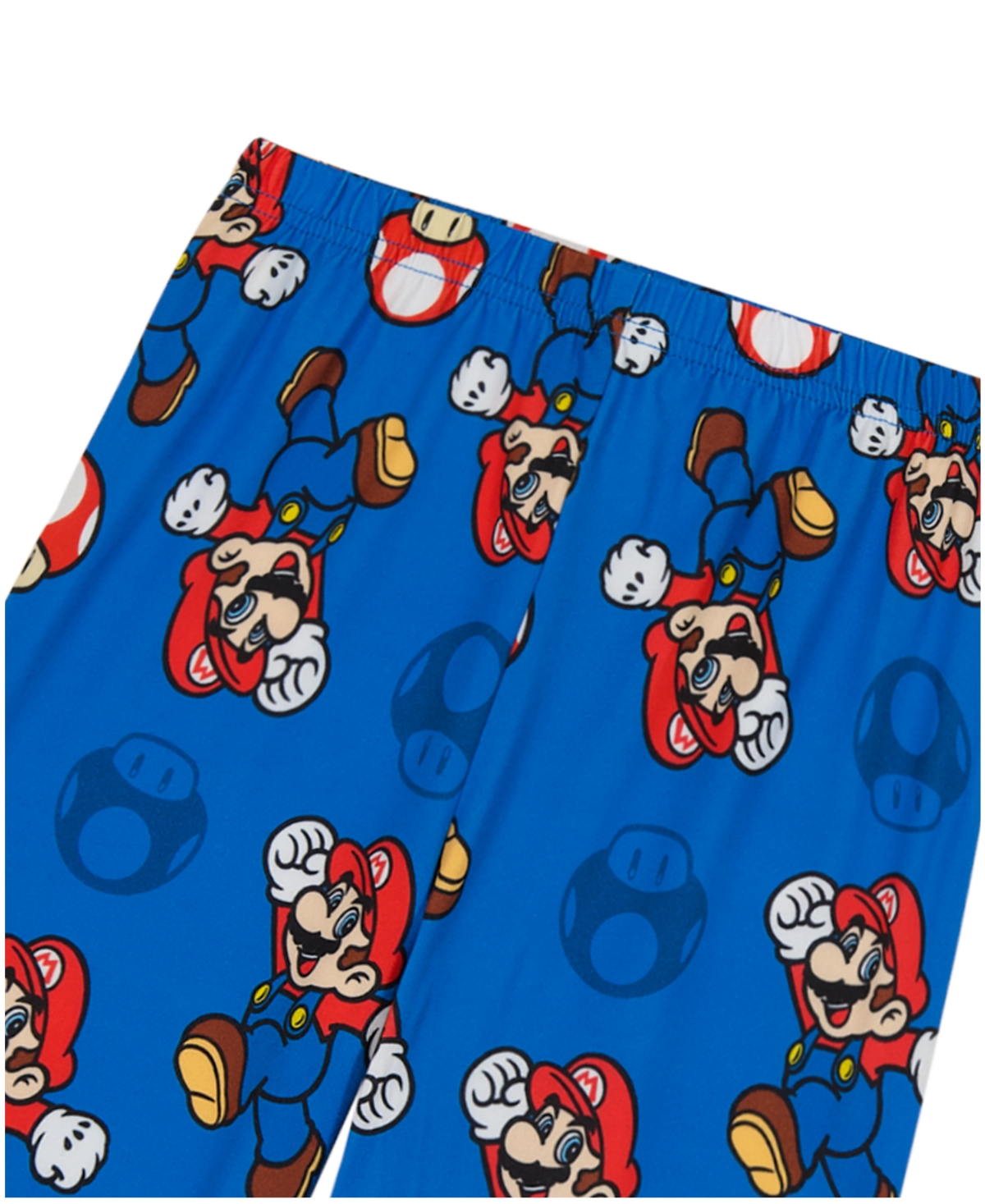 Nintendo Boys' Toddler 2T-4T Mario Party Collared Shirt and Pajama Pants, 2-Piece Set