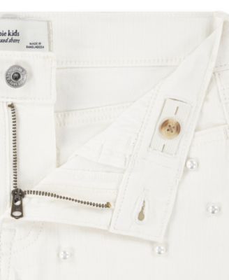 Girls' Pocket Detail Twill Shorts