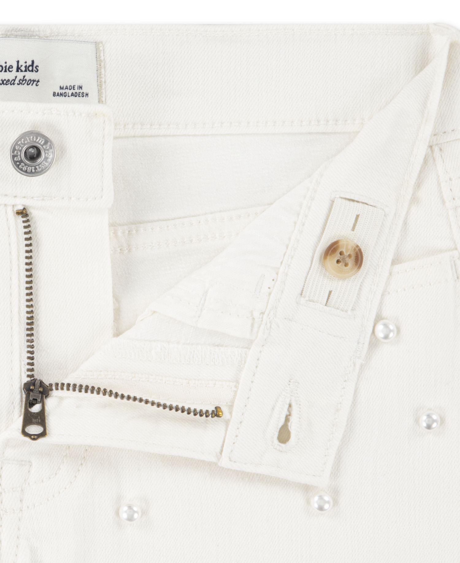 Girls' Pocket Detail Twill Shorts