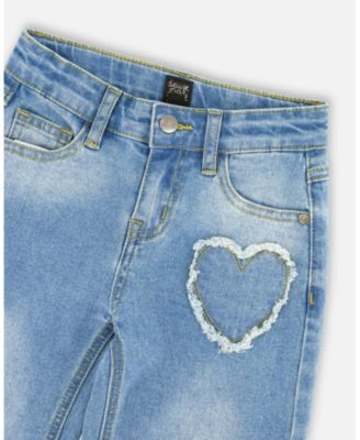 Big Girls Wide Leg Denim Jeans