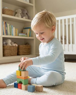 Toddler Boys Seaside Stripe Pajama Set