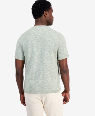 Men's Cotton-Blend Crewneck Slub T-Shirt