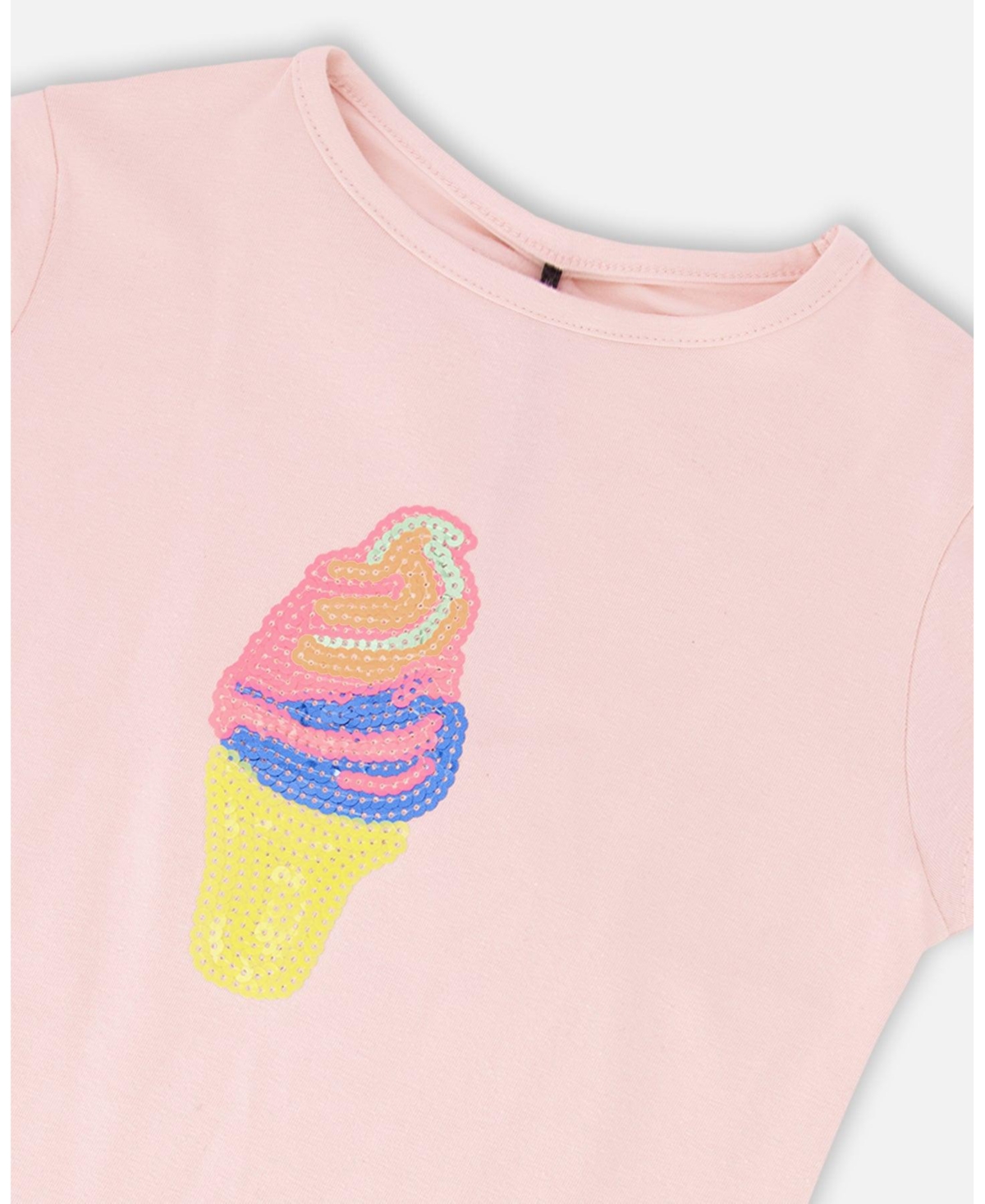 Deux par Big Girls ganic Cotton Jersey Ice Cream T-Shirt