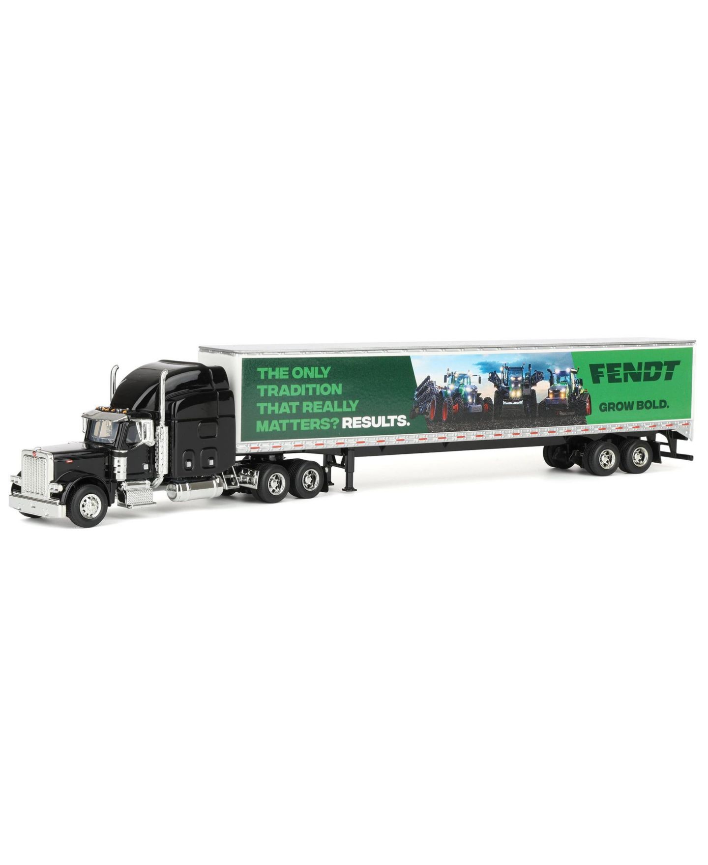 Детская игрушка Spec Cast 1/64 Peterbilt 379 Semi Truck with Box Trailer, Fendt "Grow Bold" — фото 1