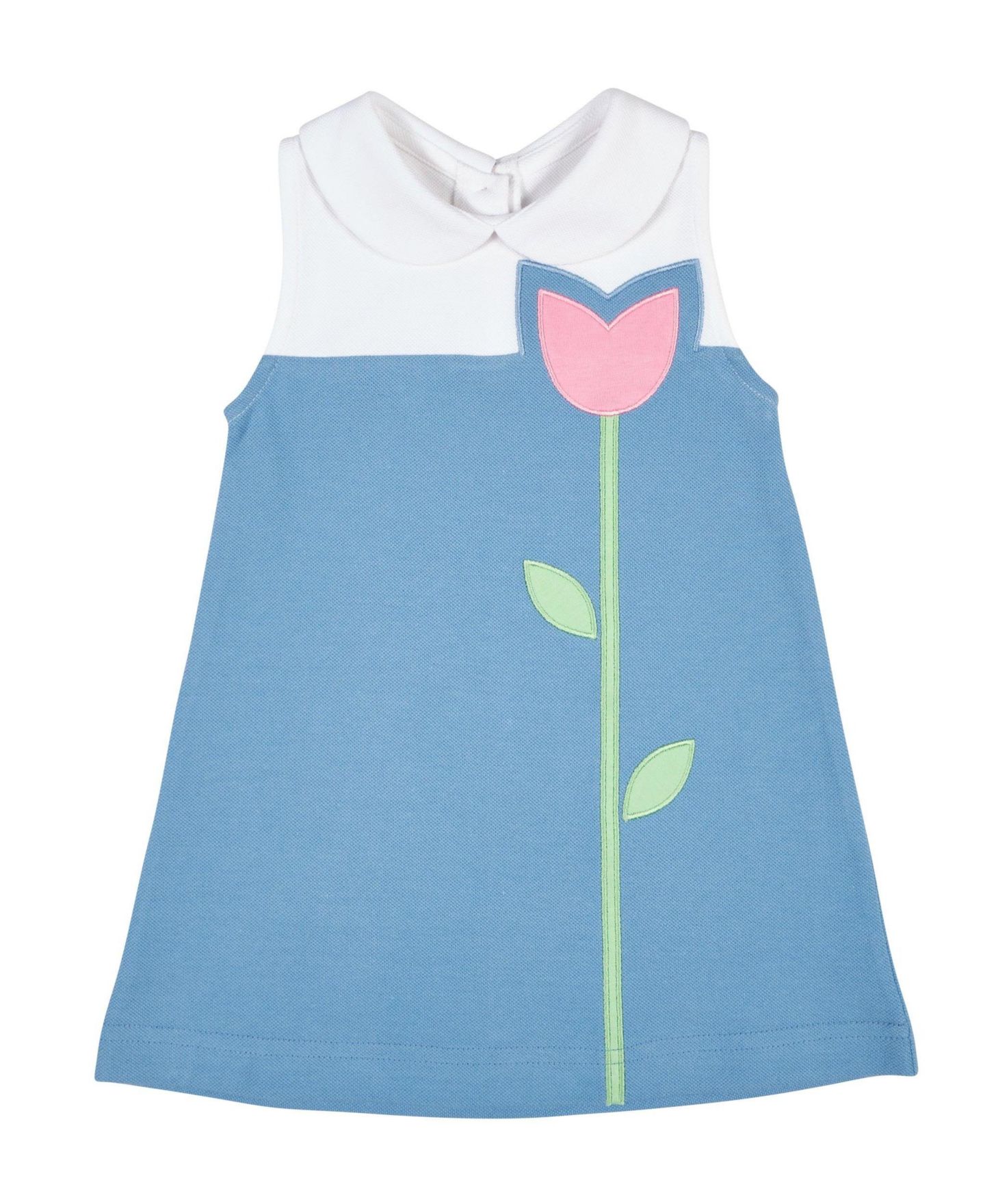Платье Florence Eiseman Pique Knit Dress with Tulip для девочек — фото 1