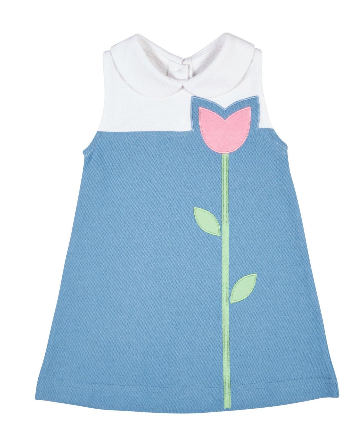 Big Girls Pique Knit Dress with Tulip
