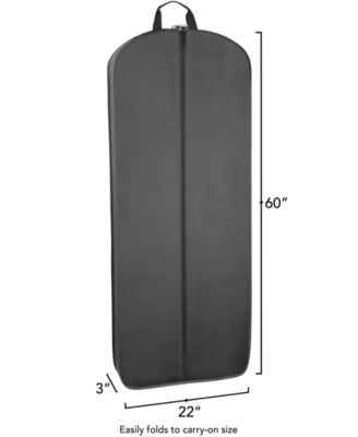 60" Premium Tri-Fold Travel Garment Bag with Pocket and Bride Embroidery