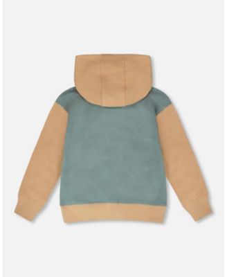Big Boys Hooded French Terry Cardigan Mint Green