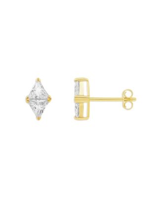 Duo Triangle CZ Studs