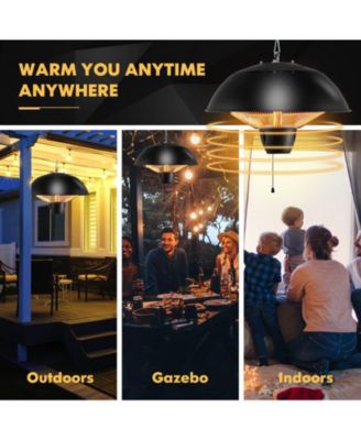 1500W Electric Patio Heater with IPX4 Waterproof