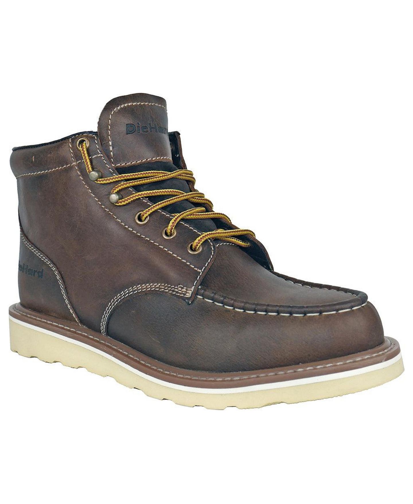Мужские ботинки DieHard Mustang 6 Inch Soft Toe Work Boot Waxy Brown, цвет: Коричневый — фото 1