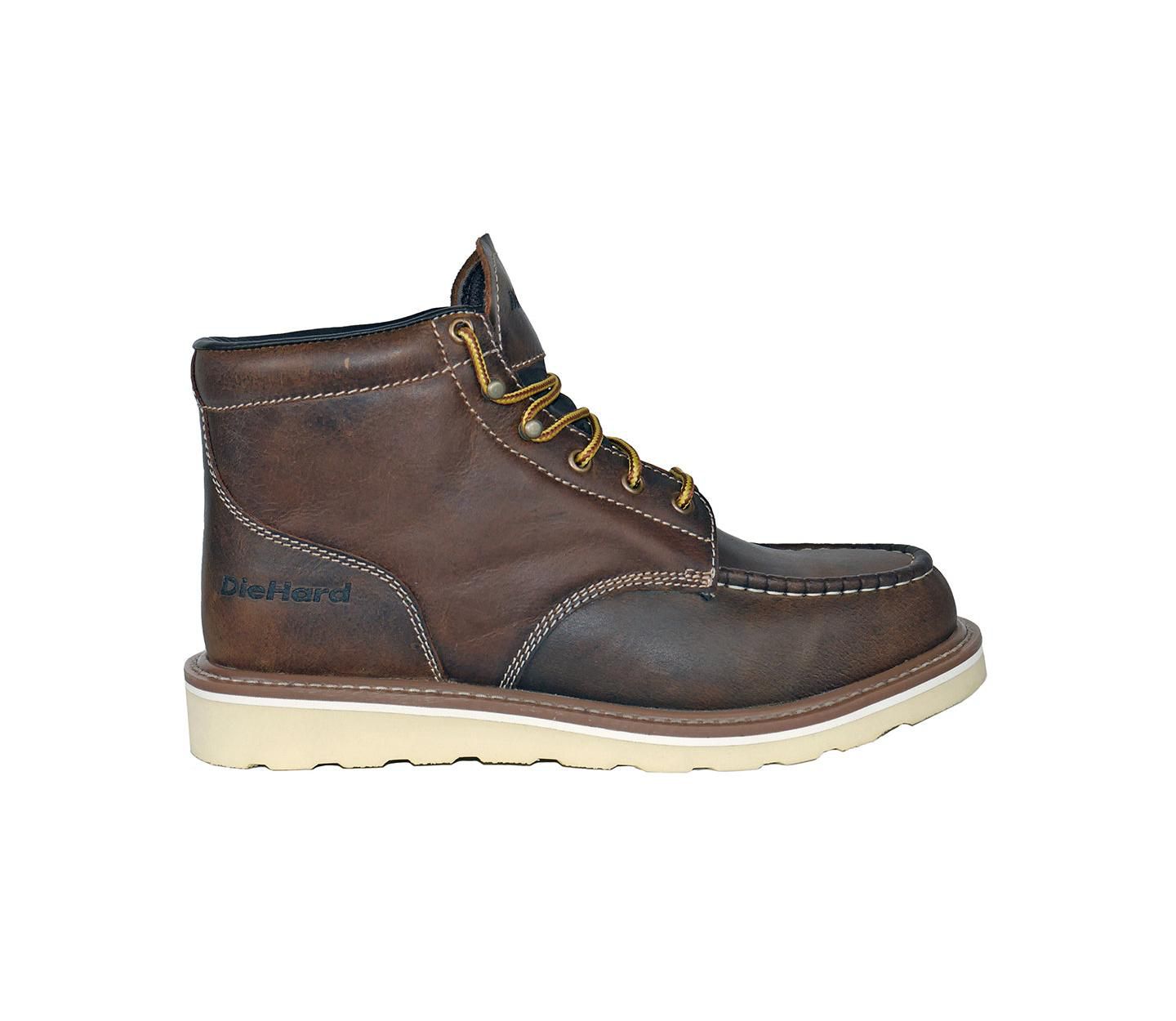Мужские ботинки DieHard Mustang 6 Inch Soft Toe Work Boot Grey, цвет: Коричневый — фото 2