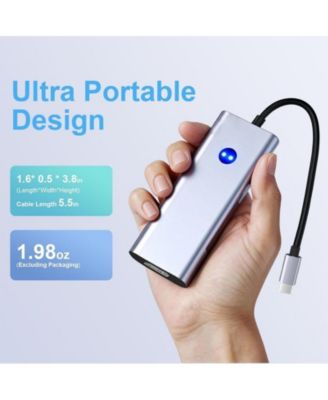 6 in 1 USB C Hub with 10Gbps USB A & USB C Ports