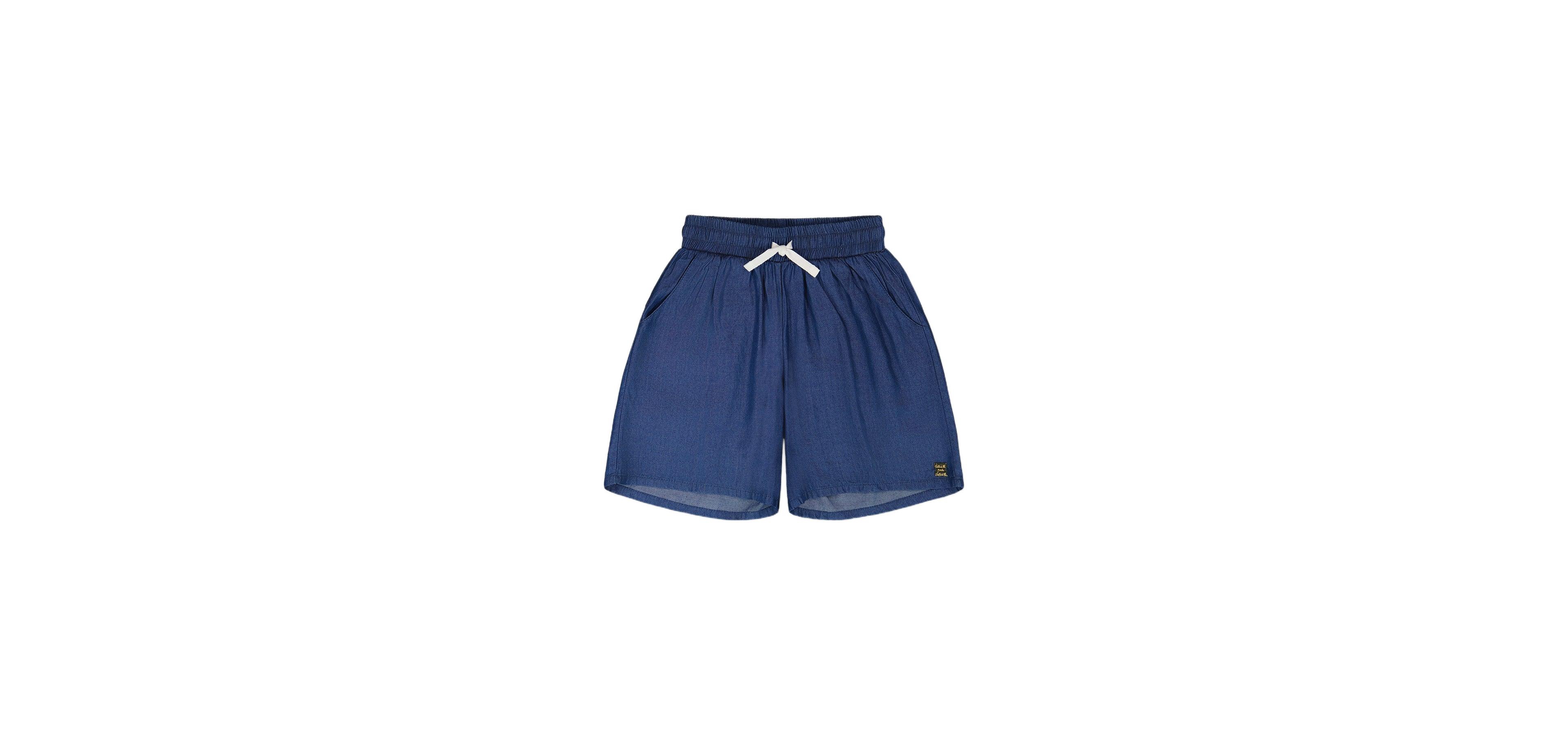 Deux par Toddler Girls Blue Chambray Bermudas