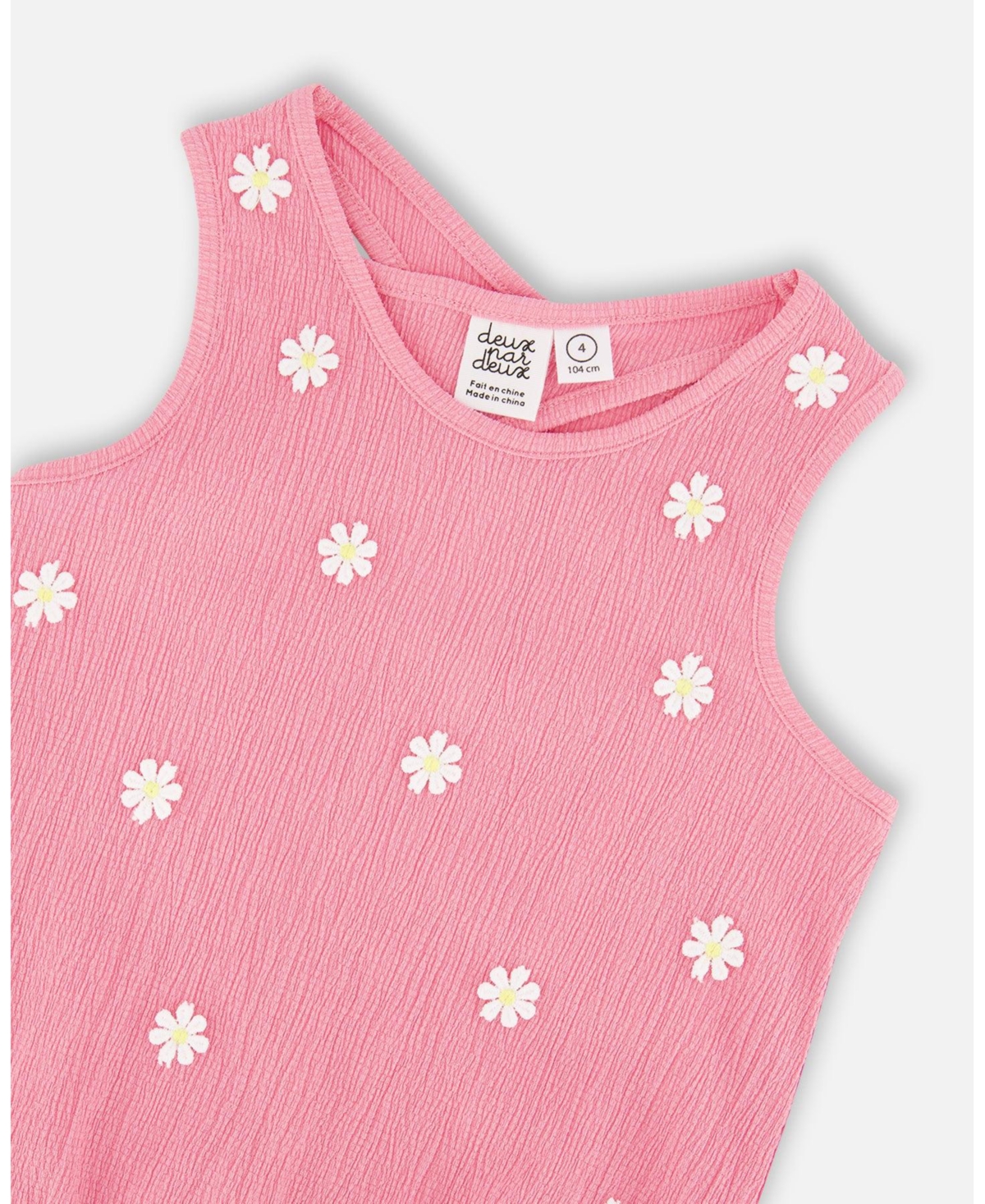 Deux par Deux Big Girls Crinkle Jersey Tank Top