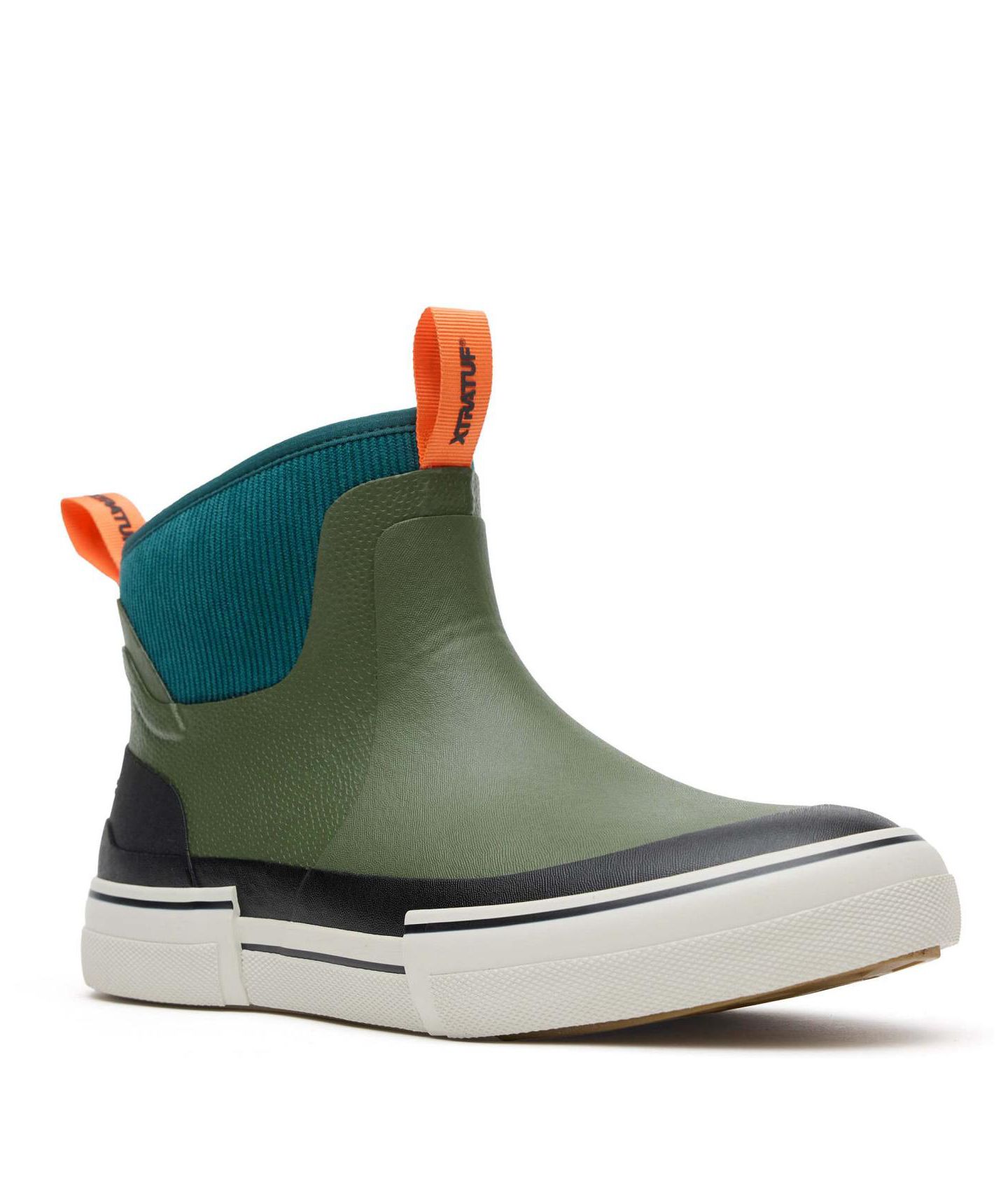 Мужские ботинки XTRATUF Ankle Deck Boot Ooto, цвет: Тёмный морской зелёный — фото 1