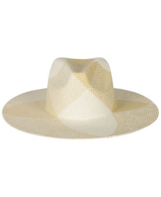 Plaid Weave Fedora Sun Hat