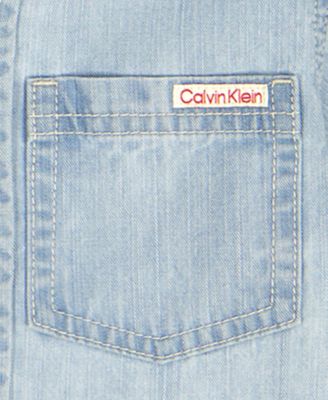 Boys' 2T-7 Button-Front Shirt and Denim Shorts, 2-Piece Set