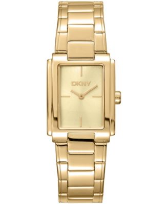 Women's Champagne Dial Gold-Tone Stainless Steel Bracelet Watch, 23 x 30mm