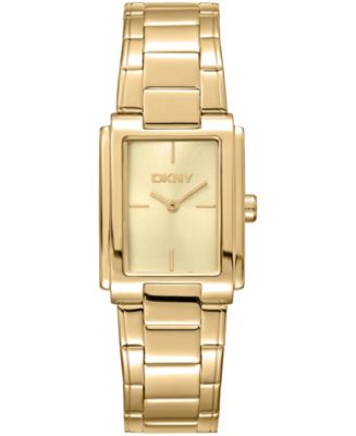 DKNY Women's Champagne Dial Gold-Tone Stainless Steel Bracelet