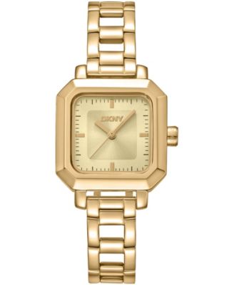Women's Champagne Dial Open Link Gold-Tone Stainless Steel Bracelet Watch, 27 x 27mm