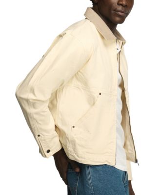 Men's Spread Collar Canvas Chore Jacket